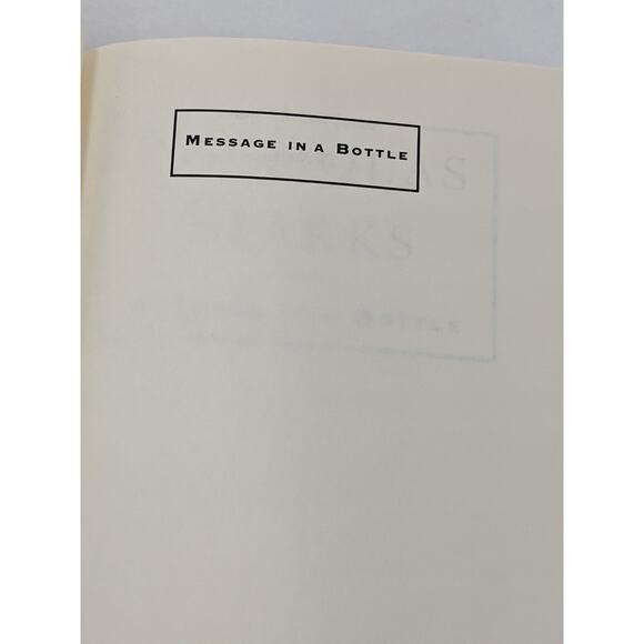 Message In A Bottle By Nicholas Sparks Romance Novel First Printing Vintage 1998 - Picture 10 of 13